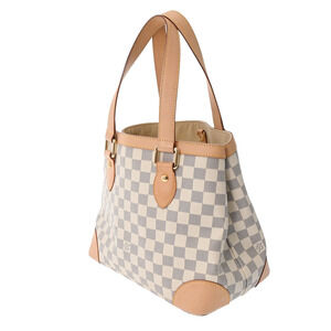 Louis Vuitton Damier Hampstead Azur Handbag Canvas White